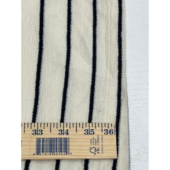 Anthropologie Daily Practice White Sleeveless Dress Black Striped Casual XL - Picture 7 of 8